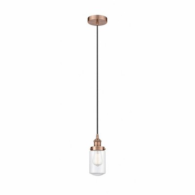 Dover - 1 Light Mini Pendant In Traditional Style-10.25 Inches Tall and 4.5 Inches Wide