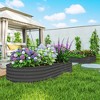 Outsunny 2PCS Galvanized Raised Garden Bed, 7' x 3' x 1' Raised Beds for Gardening with Metal Plant Stakes - 2 of 4