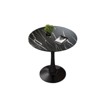 Okak 31.5/24IN Modern Round Dining Table for 4 Person, Round Table with Metal Pedestal, Small Table for Living Room, Dining Room - 2 of 4