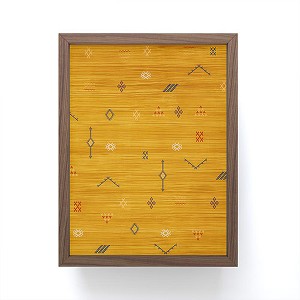 Becky Bailey Cactus Silk In Gold Framed Mini Art Print 4" (H) x 3" (W) x 1" (D) - Society6 - 1 of 3