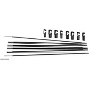 Upper Bounce Universal Trampoline Fiber Glass Rods To Replace Top Ring Of Net Enclosure - Works Only for Bent Poles -Caps Included - 2 of 4