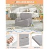 Kids Couch, 2-in-1 Convertible Toddler Sofa Chair, Soft Fold Out Couch Lounger - 4 of 4