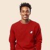 Dalix Ghost Embroidered Crewneck Long Sleeve Sweatshirt Fleece Men - 3 of 4