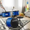 Gammon 3-Piece Junior Drum Set, Beginner Drum Kit with Throne, Cymbal, and Drumsticks - 2 of 4