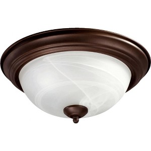 Quorum Lighting 2 - Light Flush Mount in  Oiled Bronze - 1 of 1