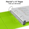 Staples Heavy-Duty 1.5" 3-Ring View Binder Chartreuse (24676-US) 56320-CC/24676 - 3 of 4