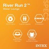 INTEX River Run Connect 1 Person Inflatable Water Raft (2 Pack) Bundled with River Run II 2 Person Inflatable Floating Lounge with Cooler - 3 of 4