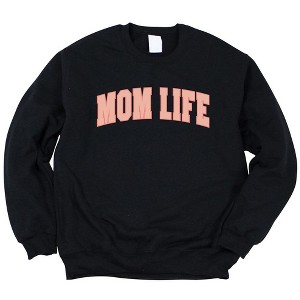 Simply Sage Market Women's Graphic Sweatshirt Curved Mom Life - 1 of 3