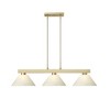 Cobalt Collection Modern Three-Light Billiard Light - 14.25" x 10.5" x 49.5" - 4 of 4