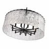 Glacier 12-Light Pendant - Industrial Steel Fixture with Clear Textured Glass Panels - 4 of 4