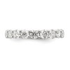 Black Bow Jewelry 14K White Gold 1.0 or 1.6 Ctw Lab Created Diamond 9-Stone Tapered Band - 2 of 4