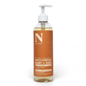 Dr. Natural Multi-Purpose Baby Plus Kids Soap - Body Wash and Baby Shampoo - Gentle Baby Soap with Shea Butter - Newborn Safe - Almond - 16 oz - 1 of 4
