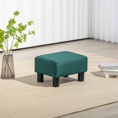 Vynxaria Linen Fabric Cube Ottoman Foot Rest ¨C Stylish & Versatile for Any Room