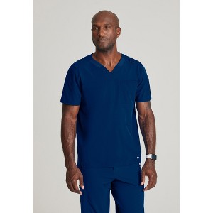 Barco One Men's Velocity 2-Pocket Ribbed V-Neck Scrub Top - 1 of 4