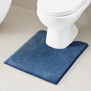 SEVOBAL Bathroom Rugs Bath Mat Rug Home Decor Carpet Shower Mat Non-Skid for Toilet Side Floor Shower Room Bathroom, Navy, 24"*20"*0.75" - 1 of 4