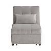 Sapphtopaz Storage Bench Modern Lift Top Bench with Pull-out Bed Velvet Tufted Solid Wood Ottoman Bench Furniture for Bedroom, Entryway - 2 of 4