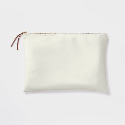 Faux Suede Tablet/Accessory Pouch Cream - Threshold™