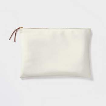 Faux Suede Tablet/Accessory Pouch Cream - Threshold™