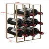 Kings Brand Furniture Brooke Metal Wine Bottle Holder (Gold) - 3 of 3