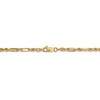 Black Bow Jewelry 3mm, 14k Yellow Gold, Diamond Cut, Milano Rope Chain Necklace - 4 of 4