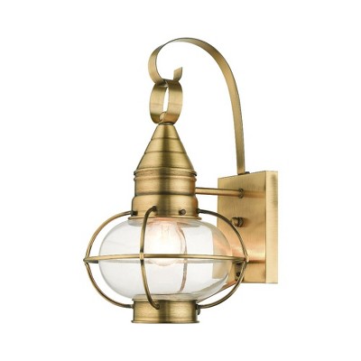Livex Lighting Newburyport 1 - Light Wall Light in  Antique Brass