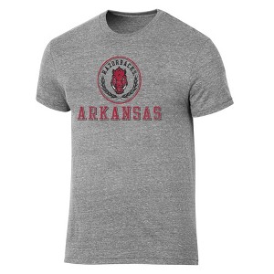 NCAA Arkansas Razorbacks Men's Gray Tri-Blend T-Shirt - 1 of 3