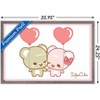 Trends International Sugar Cubs - Heart Balloons Framed Wall Poster Prints - 3 of 4