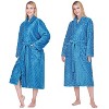 PAVILIA Super Soft Womens Robe, Fluffy Plush Fuzzy Cozy House Shower Bathrobe, Ribbed Striped Warm Fleece Long Robe for Women - 3 of 4