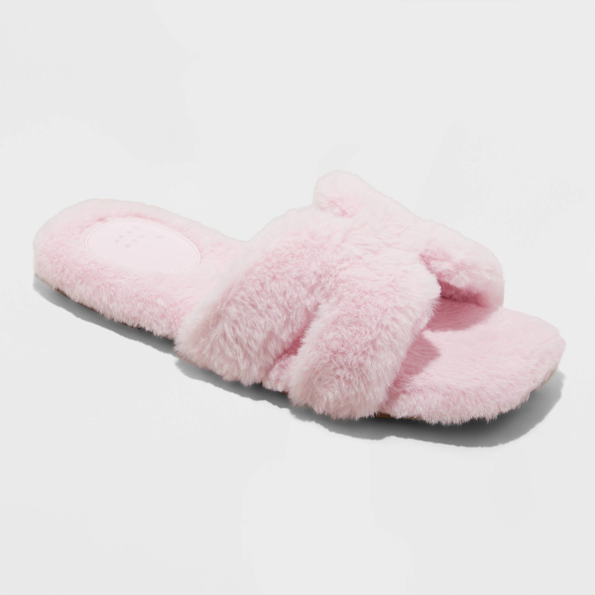 Women's Sage Slide Slippers - A New Day™ Blush 10: Open Toe, Indoor/Outdoor Sole