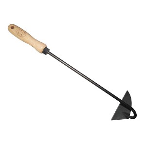 Dutch Hand Hoe – Forged Boron Steel Blade with Ash Hardwood Handle, Superior Weeding Tool - 1 of 4