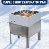 36"x24"x9.5" Maple Syrup Evaporator Pan Stainless Steel With a Valve Two interface - 2 of 4