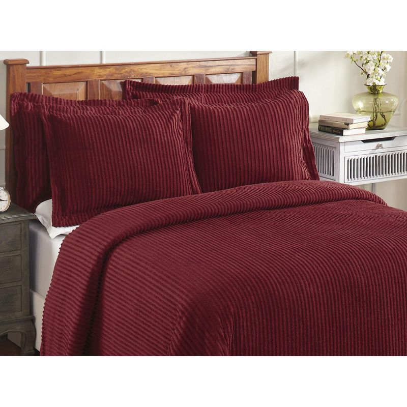 Jullian Collection 100% Cotton Tufted Unique Luxurious Bold Stripes Design Bedspread Set - Better Trends, 3 of 6