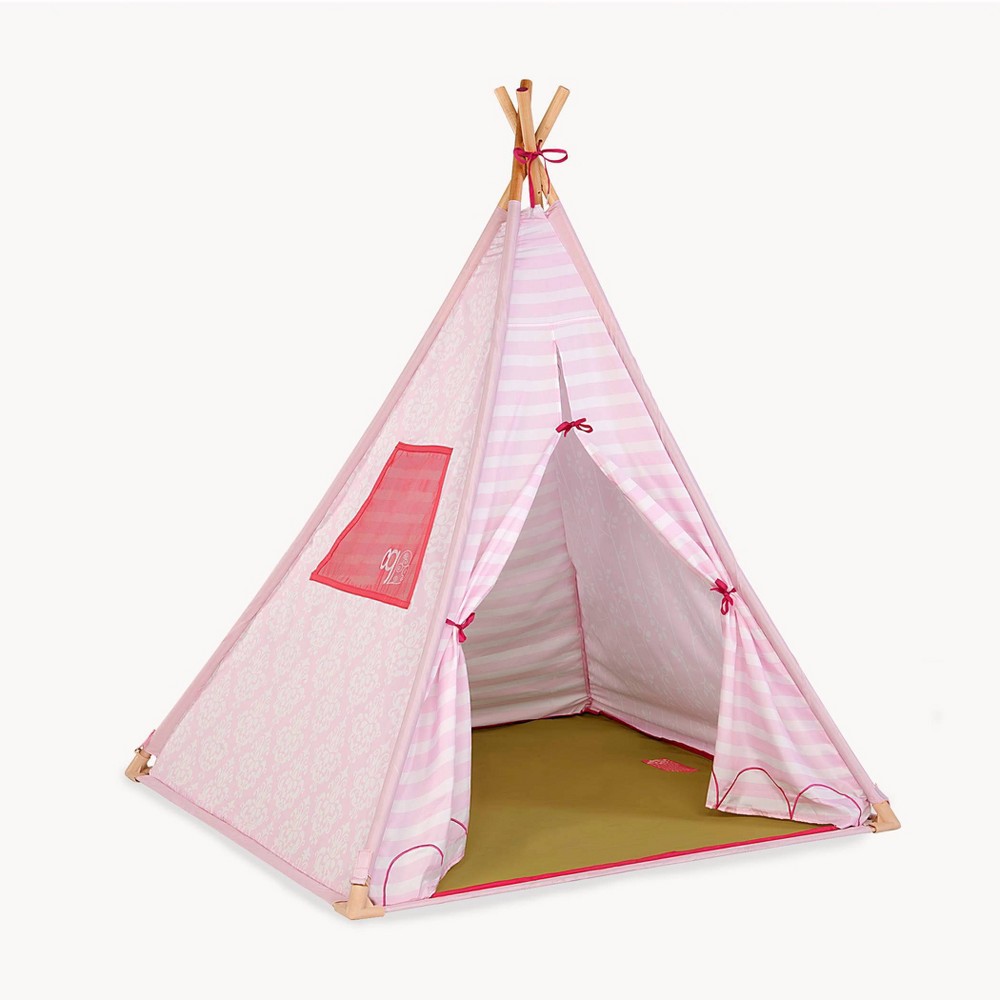 Photos - Playhouse / Play Tent Our Generation Dolls Our Generation Pink Suite Camping Play Tent for Dolls & Kids 