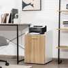 Costway File Cabinet with 2 Drawers Mobile Filing Cabinet w/Wheel for Letter Size - 4 of 4