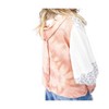 Women's Flower Patch Hoodie Knit Top - POL - 3 of 4