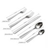 DOMETOUR 20 pcs Stainless Steel Silverware Set Flatware Cutlery Set Service for 4, Includes Forks Spoons Steak Knives - 4 of 4