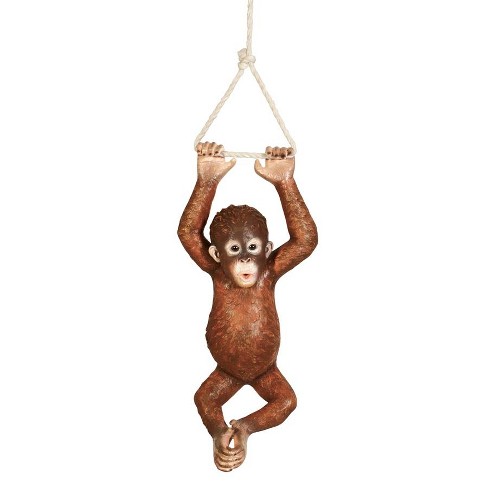 Design Toscano Pongo, The Hanging Baby Orangutan Statue