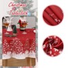 Christmas Tablecloth Winter Colors Tablecloth Xmas Holiday Home Decoration Red Pattern Christmas Theme Table Covers - 4 of 4