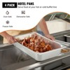 VEVOR 4 Pack Steam Table Pans 20.9 x 12.8 x 3.9 Inch Deep Steam Table Pan Full Size 13L Deep Food Container Stainless Steel Oven Tray, Silver - 3 of 4