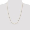 Black Bow Jewelry 1.4mm, 14k Yellow Gold, Diamond Cut Solid Cable Chain Necklace - 2 of 4