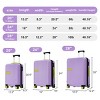 3-Piece Hardshell Luggage Set Trolley Suitcases,Minimalist Expandable Spinner Suitcase with TSA Lock (20"/24"/28")–Cuddlewood - 4 of 4