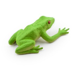 Collectible Wildlife Gifts | Red-Eyed Poison Dart Frog,  Hand Painted, Educational, Rubber Amphibian, Realistic Figure, Gift,      2"     F1670 B63 - 1 of 4