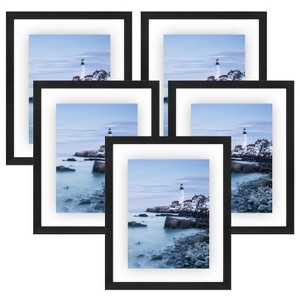 Americanflat Floating Picture Frame with polished glass - Horizontal and Vertical Formats for Wall - Horizontal and Vertical Formats for Wall - 1 of 4