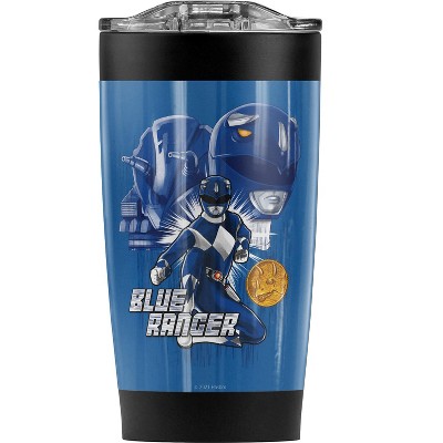 Power Rangers Blue Ranger Steel Tumbler 20oz Coffee Travel Mug