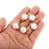 Unique Bargains Beautiful Designer DIY Jewelry Making Faux Pearl Pendants 100 Pcs - 4 of 4