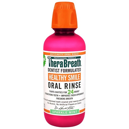 TheraBreath Healthy Smile Oral Rinse Mint - 16 Fl Oz : Target