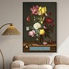 Art Remedy Ambrosius Bosschaert the Elder - Bouquet of Flower in a glass vase Classical vintage floral vase wall art Framed - 2 of 4