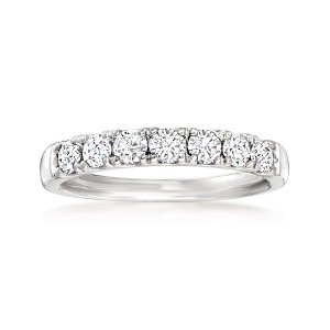 Ross-Simons 0.70 ct. t.w. Diamond 7-Stone Ring in Platinum - 1 of 4
