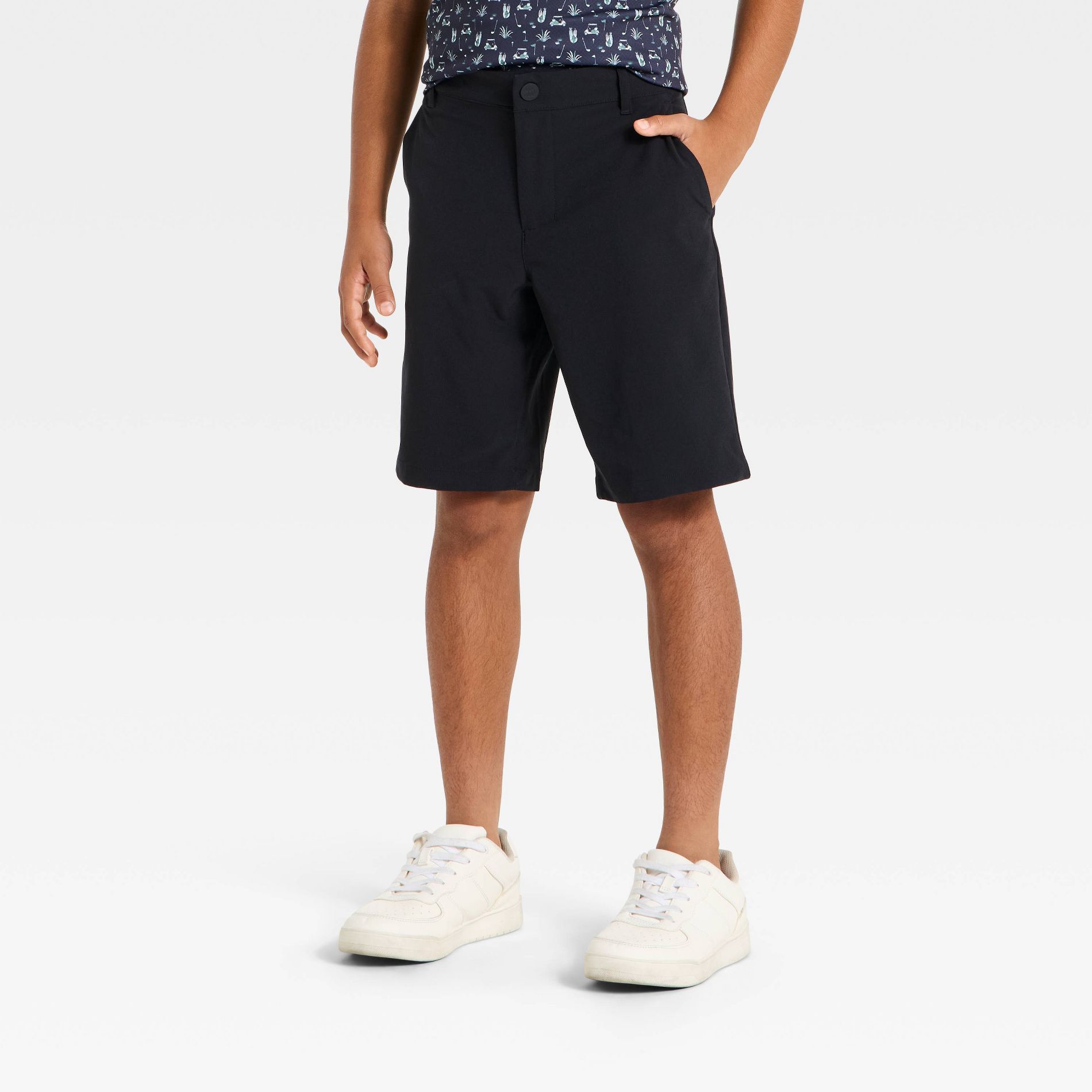 Boys' Regular Fit Golf Shorts - All In Motion™ Heather Gray