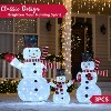 Joyfy Christmas Lights Outdoor, 3 Pcs 3D Collapsible Snowman Yard Lights with 270 LEDs for Garden Outdoor Christmas Decorations, Eve Night Decor - 4 of 4